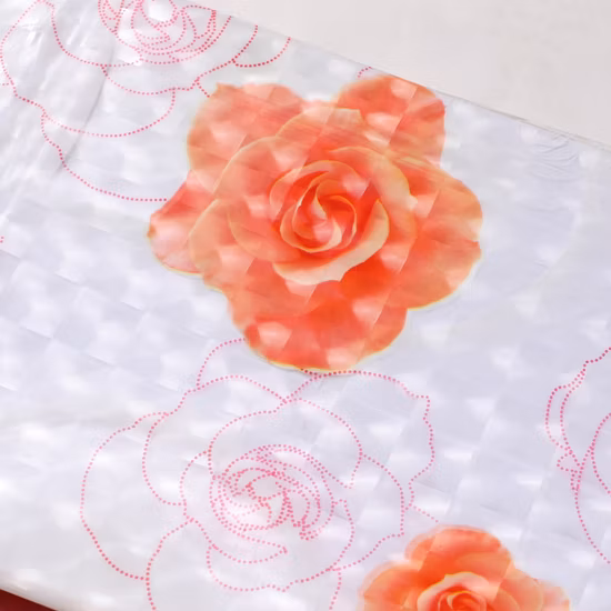 Cortina de ducha de baño de plástico rosa transparente, ligera y de primera calidad, cortina de ducha de PVC PEVA impresa personalizada en 3D